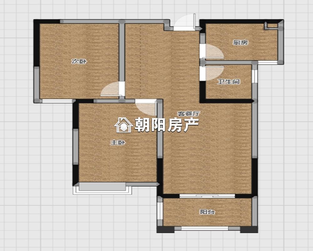 远宏书香2室2厅1卫100.75平方90.00万