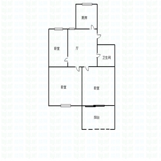 柏园南村一期多层二楼3室1厅1卫76.00平方35.00万