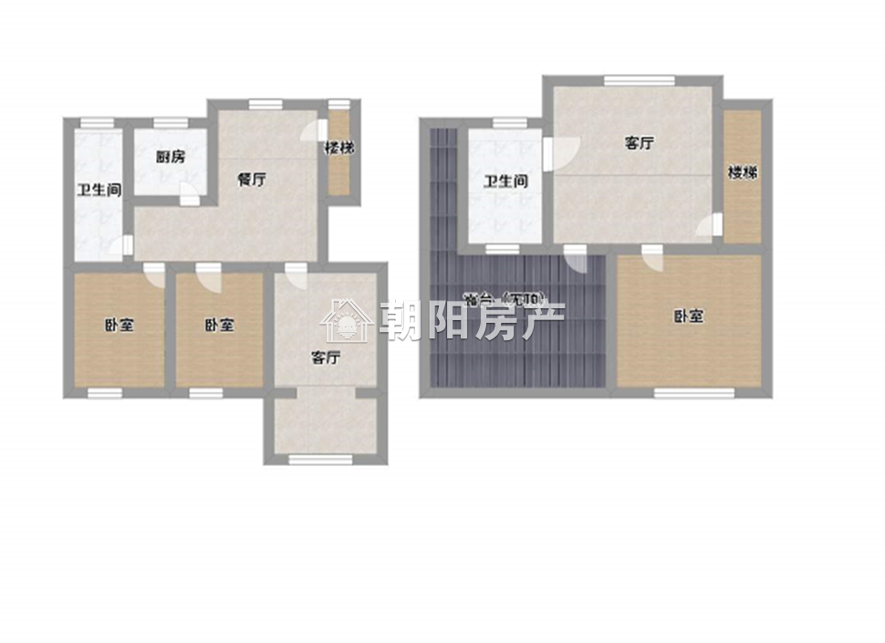 龙泉北村3室2厅2卫130.51平方1200元/月