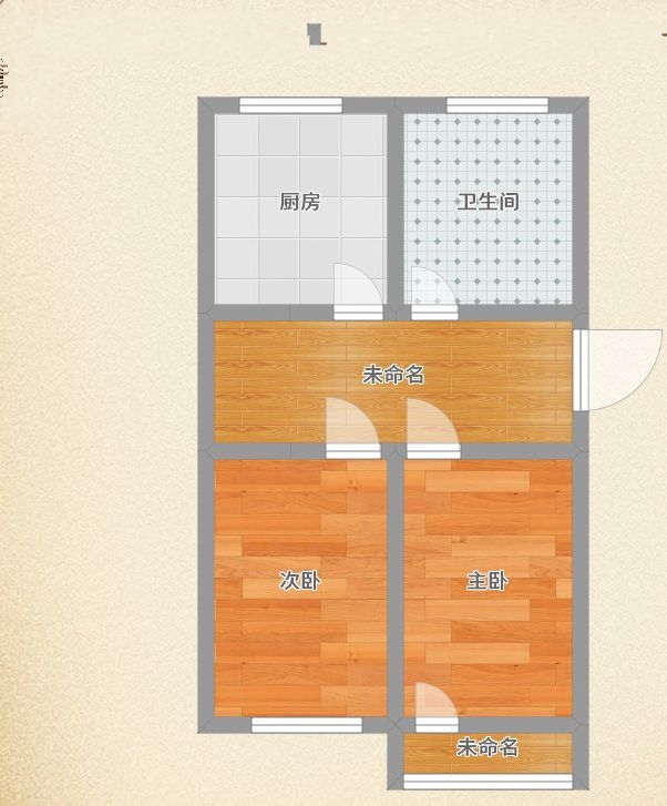 龙泉村2室1厅1卫62.6平方700元/月