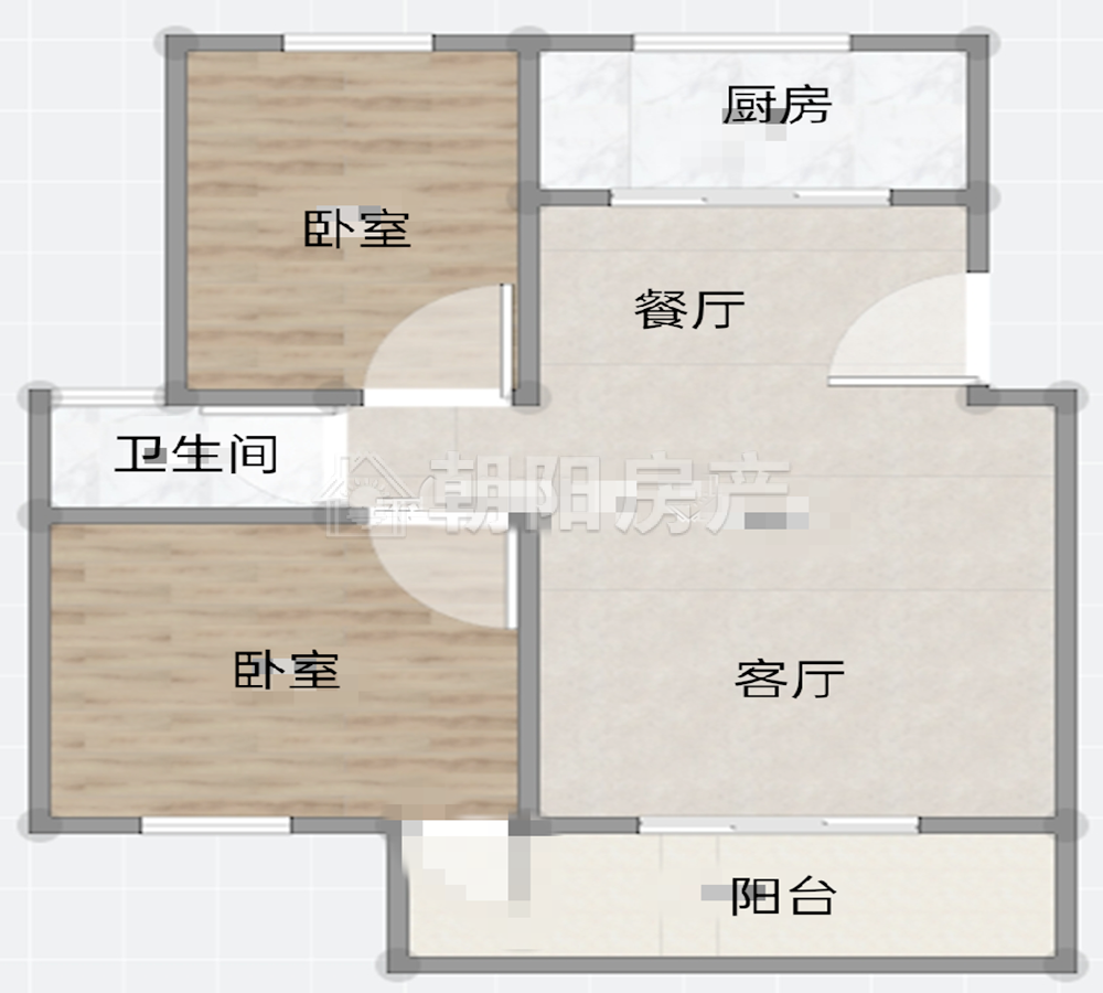 青水湾2室2厅1卫85.91平方1200元/月