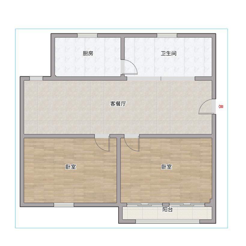 龙泉村2室1厅1卫58.58平方22.00万