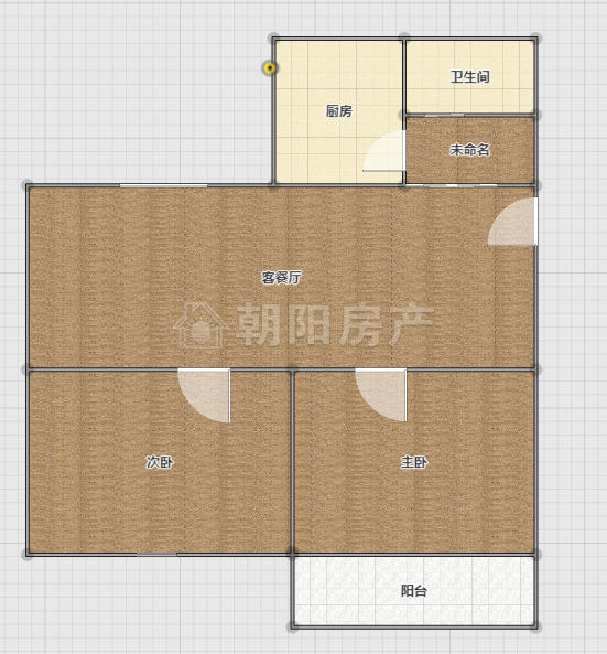 九龙湾2室2厅1卫90.05平方1200元/月