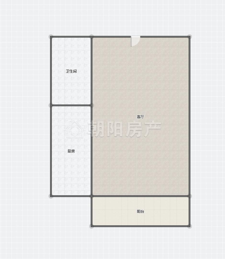 艺山南1室1厅1卫47.2平方1000元/月