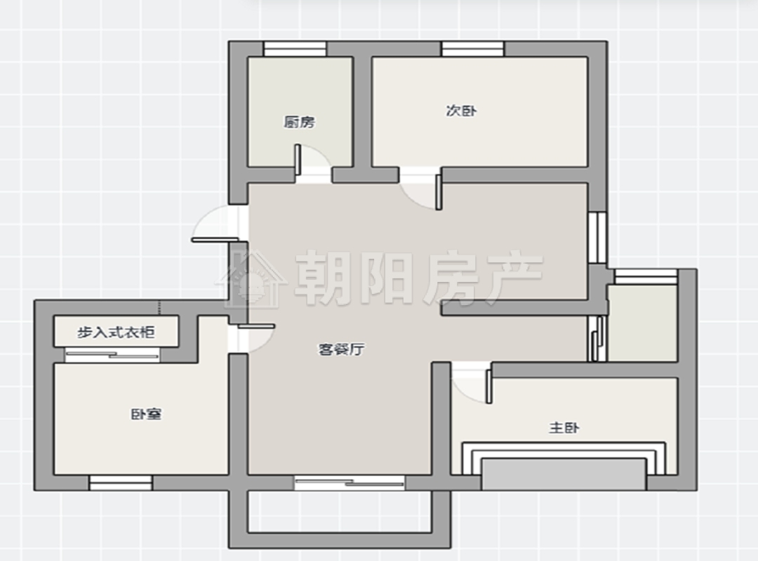 广弘城3室2厅2卫127.54平方1700元/月